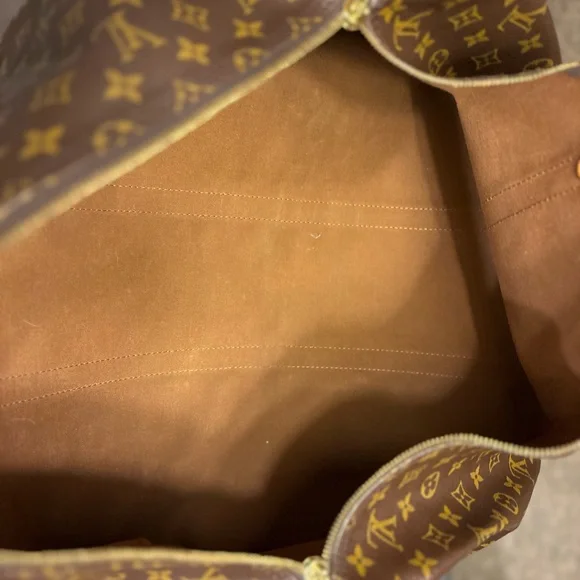 Louis Vuitton Monogram Canvas Duffel keepall w Vachetta Trim COA Included Sz55 - Picture 10 of 15